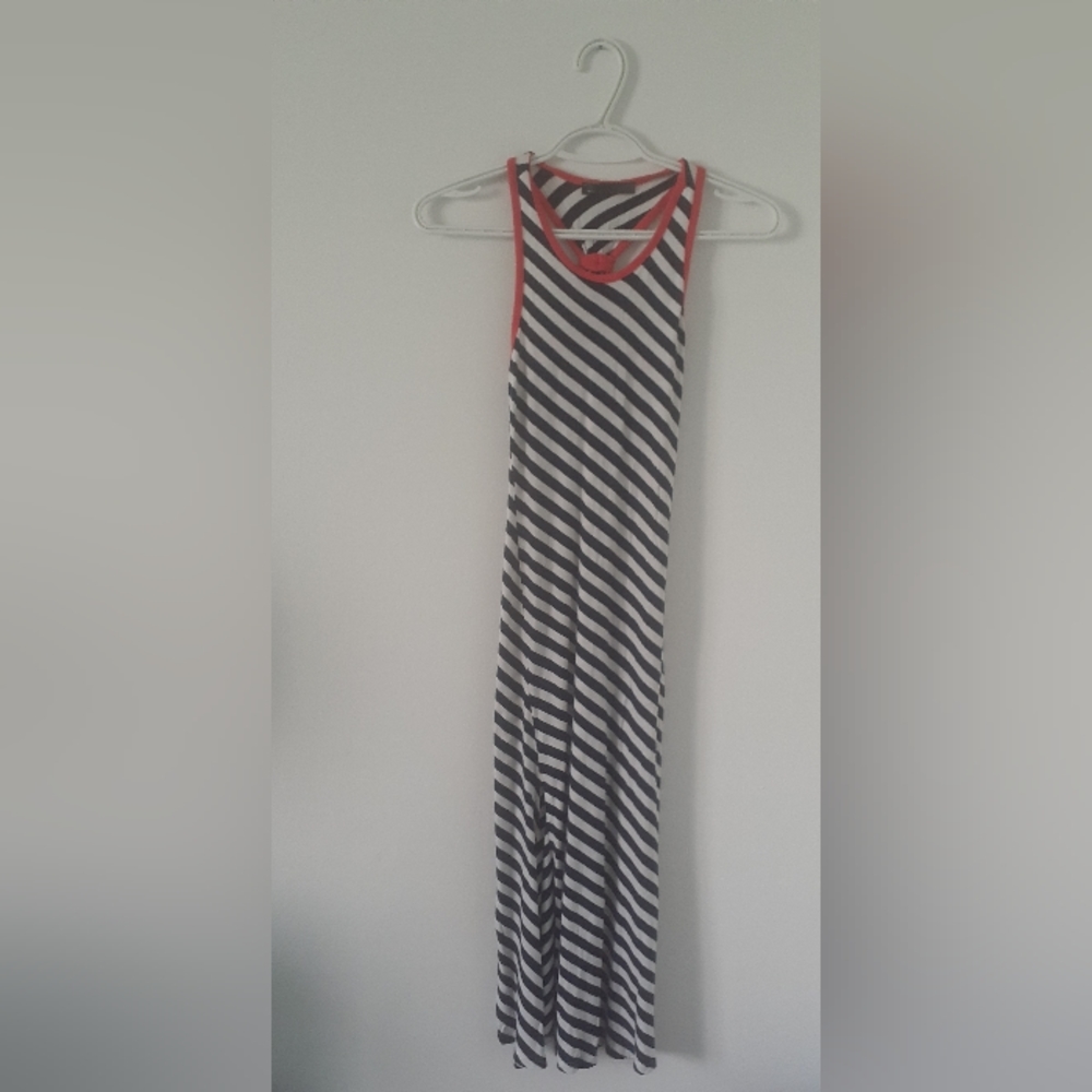 🦋4/20🦋Piece by piece kids Rebel Sugar long White and Black Striped Dress